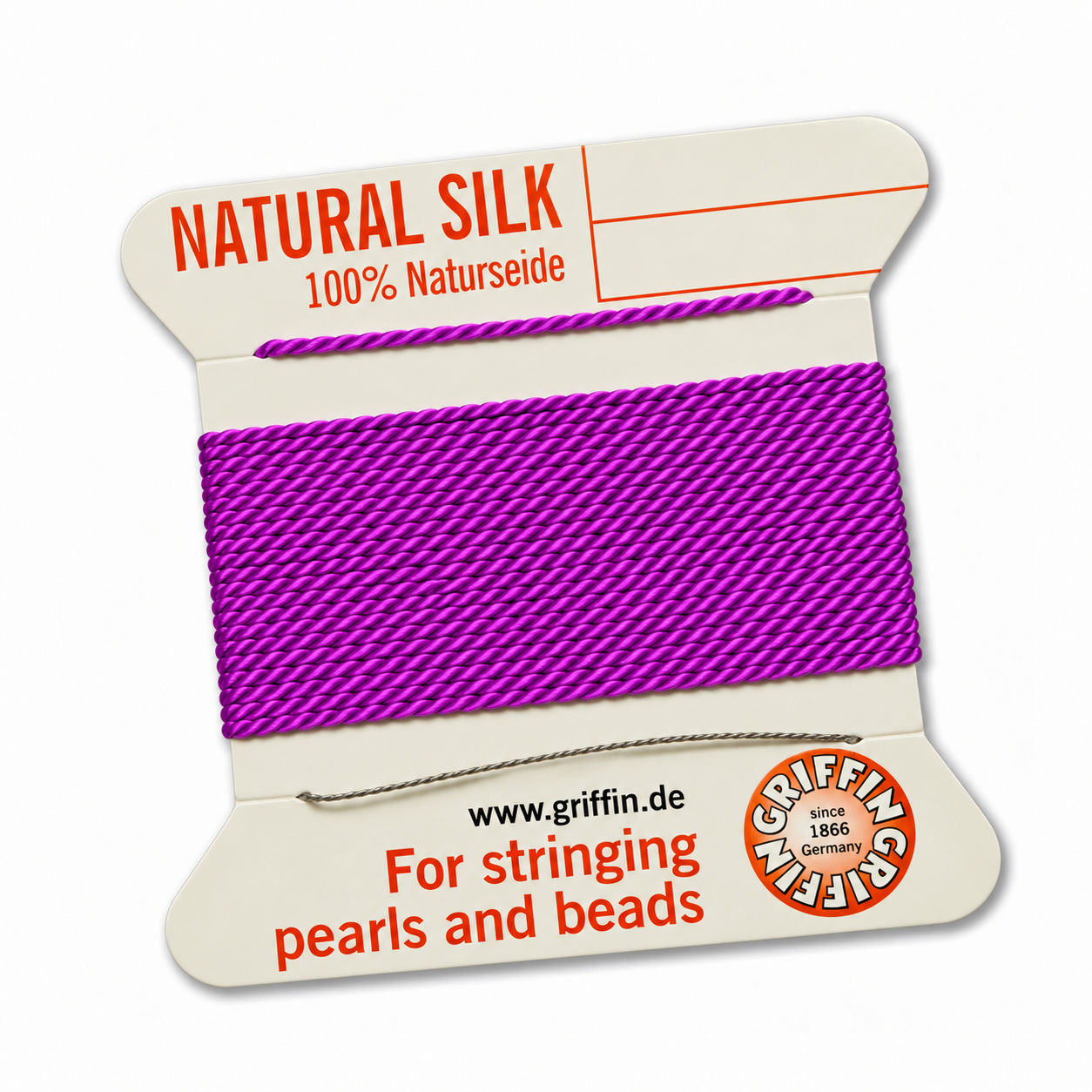 Rijggaren zijde NEON Violet nr 5