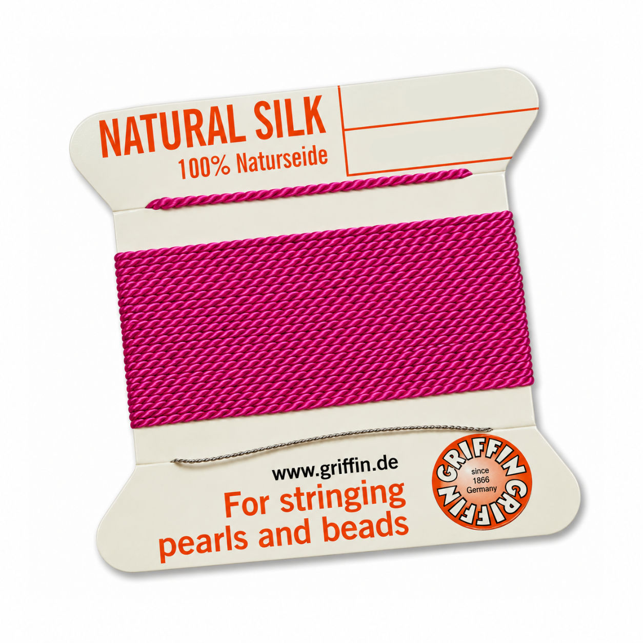 Rijggaren zijde NEON D-Pink nr 4