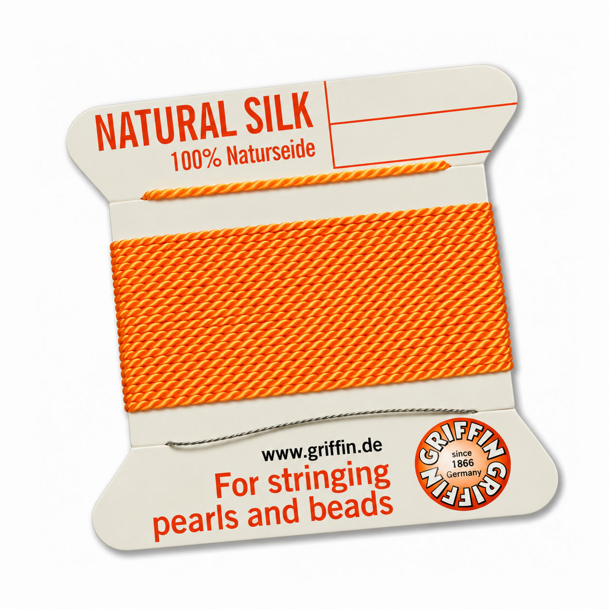 Rijggaren zijde NEON Orange nr 2