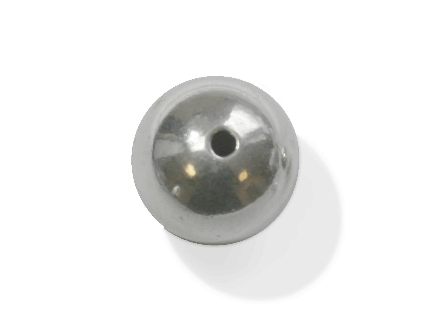 Zilver bal 2- gaten 18,00 mm