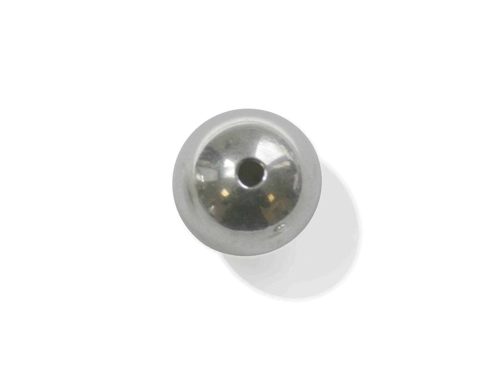 Zilver bal 3,00 mm 1-gat licht
