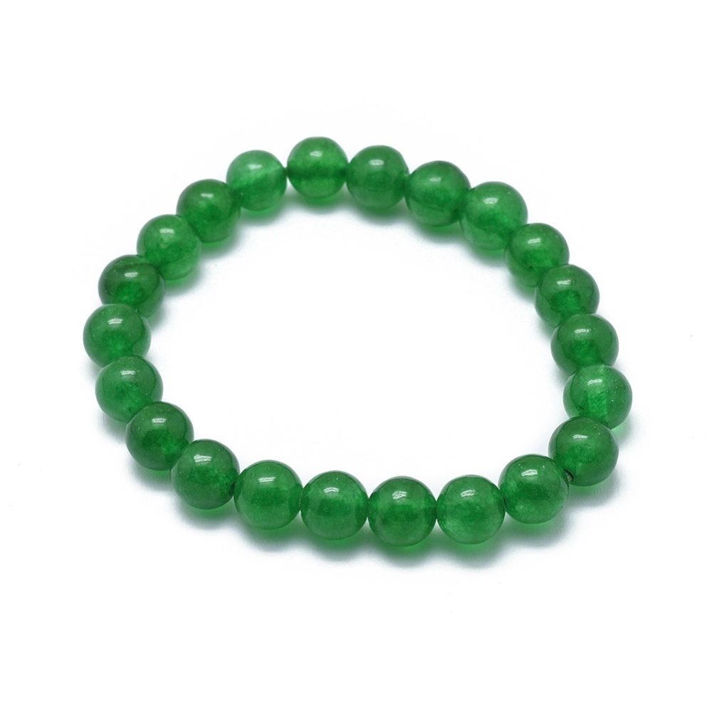 Elast. armband jade groen rond +/-6,5mm