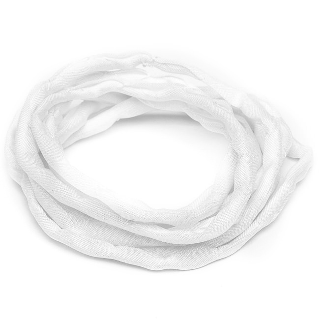 Habotai zijdeband 3mm 10m wit