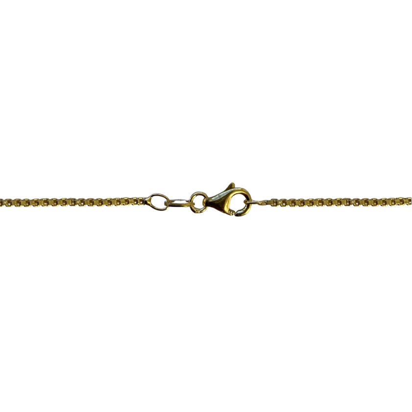 14-geel venetiaans collier 1,20mm 50cm