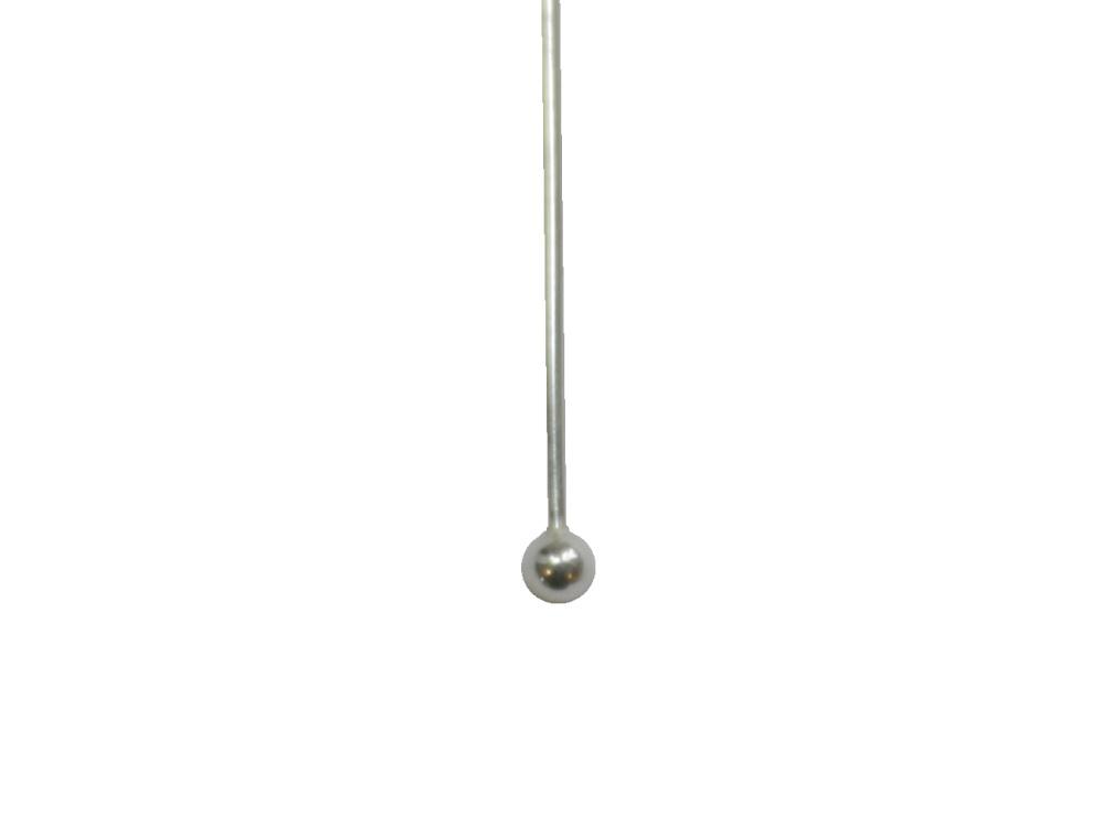 Zilver kettelstift met eindbol 0,5x40 mm