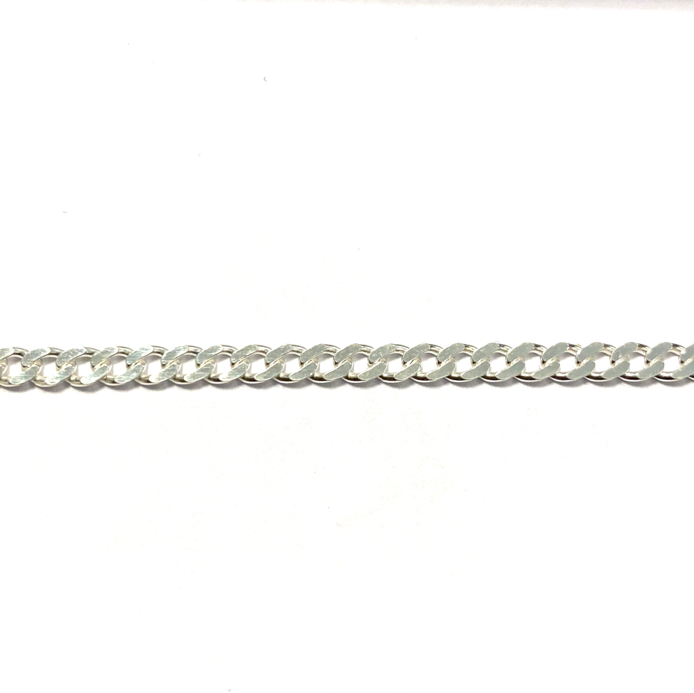 Zilver gourmet collier plat 3,00 mm